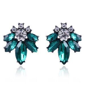 Green Stud Earrings